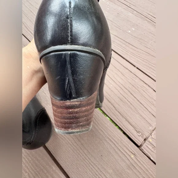 Spring Step L’Artiste Black Ankle Boots leather and embossed suede - Picture 3 of 11